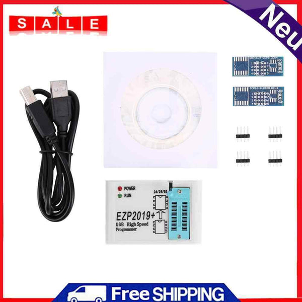 EZP2019+ USB SPI Programmer with 2 Adapters 24 25 93 EEPROM 25 Flash BIOS Chip