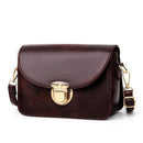 Fashion Leather Crossbody Handbag Women Solid Color Small Shoulder Messenger Bag