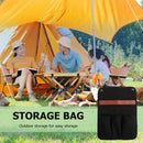 Canvas Storage Bag Camping Chair Arm Cell Phone Multi Pocket Hanging Organi