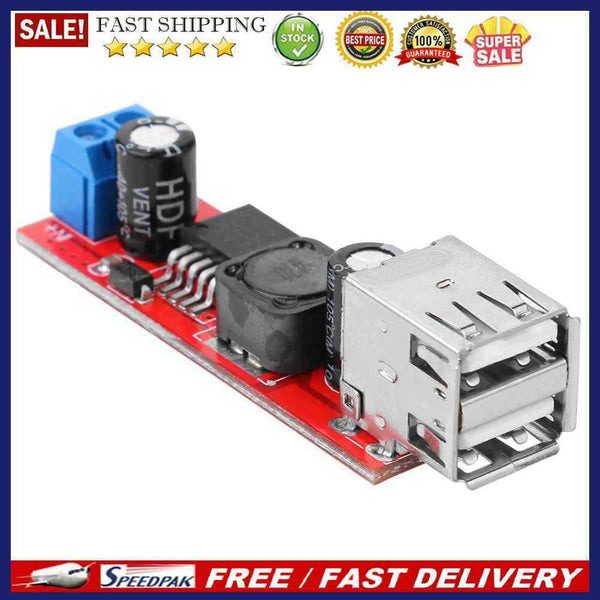 Dual USB Output 9V/12V/24V/36V to 5VDC-DC Car Charger 3A Step-down Regulator