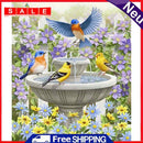 5D DIY Full Drill Diamond Painting Discussion Birds Embroidery Craft Needlework
