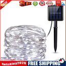 2xSolar String Lights Waterproof Copper Wire Fairy Lamp (Cold White 100LED)