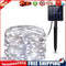 2xSolar String Lights Waterproof Copper Wire Fairy Lamp (Cold White 100LED)