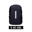 Waterproof Backpack Rain Cover Antislip Cross Buckle Strap (Black M)