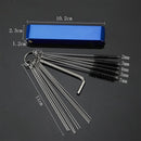 Brush Dirt Jet Hex Wrench Aluminum box through pin Carburetor Cleaning Kit