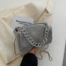 Fashion Diamonds Shoulder Bags Women Shiny Rhinestones Chain Crossbody Totes