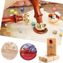 #A Retro Round Sealing Wax Stamp Head Fire Paint for Wedding Invitations Decor