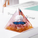 Crystal Orgone Pyramid - Attract Wealth Lucky Home Decor Lucky Crystals