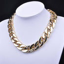 Fashion Retro Gothic Punk Golden Chunky Link Chain Short Necklace Newly