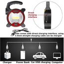 COB LED High Power Work Light Portable Waterproof Garden Camping Lamp (Red)