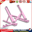 Foldable Laptop PC Stand Notebook Adjustable Riser Cooling Bracket (Pink) Newly