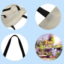 Manor landscape Printed Shoulder Shopping Bag Casual Large Tote Handbag