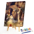 Jesus Birth Drawing Frameless DIY Oil Paint by Numbers Canvas Home Decor