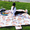 Outdoor Picnic Mat Thick Waterproof Hiking Beach Play Blanket (Watermelon)