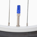 Aluminum Alloy Bicycle Tire Gas Nozzle Valve Cap Cycling Dust Cover (Blue)