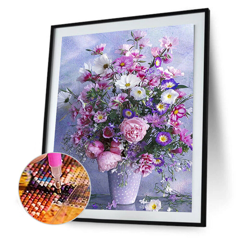 5D Diamond Painting Kit Bouquet Full Round Drill DIY Wall Crafts Mosaic Pictu