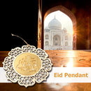 Wooden Eid Mubarak Pendant Muslim Islam Party Ramadan Flower Hanging Decor Craft