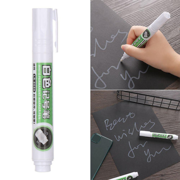 Drawing Pen White Paint Marker Office Writing Supplies Craftwork Supplies