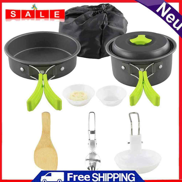 Picnic Self-Driving Supplies Portable Cookware Set Cooking Equipment Combo Kit