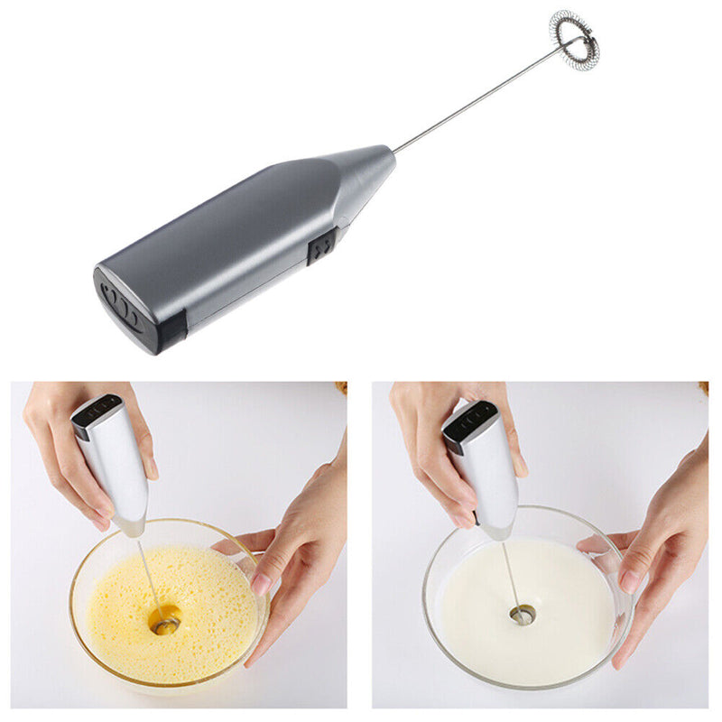 Electric Egg Beater Coffee Milk Drink Whisk Mixer Foamer Handheld Stirrer R