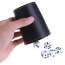 Interior Quiet Green Flannel Dice Cup Dices Tool Shaker Cups PU Leather