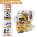 Photo Frame Molds - 3-Piece Silicone Epoxy Mould for DIY Bookends Art Crafts