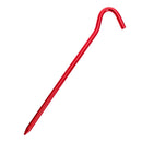 4pcs Tent Pegs with Hooks Garden Stakes Ground Nail for Awning Canopy (Red)