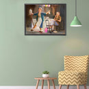 5D Diamond Painting Kit Oil Paint Couple Full Round Drill DIY Wall Art Pictur