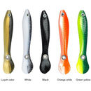 10cm/6g Soft Bionic Fishing Baits Lure Artificial Crankbait (Orange White)