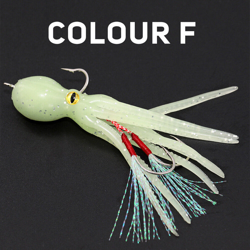 11cm 22g Octopus Soft Fishing Lures Jig Hooks Crankbait Artificial Bait Tackl