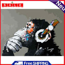 Painting By Numbers DIY Music Monkey Hand Painted Canvas Oil Art Picture Kit