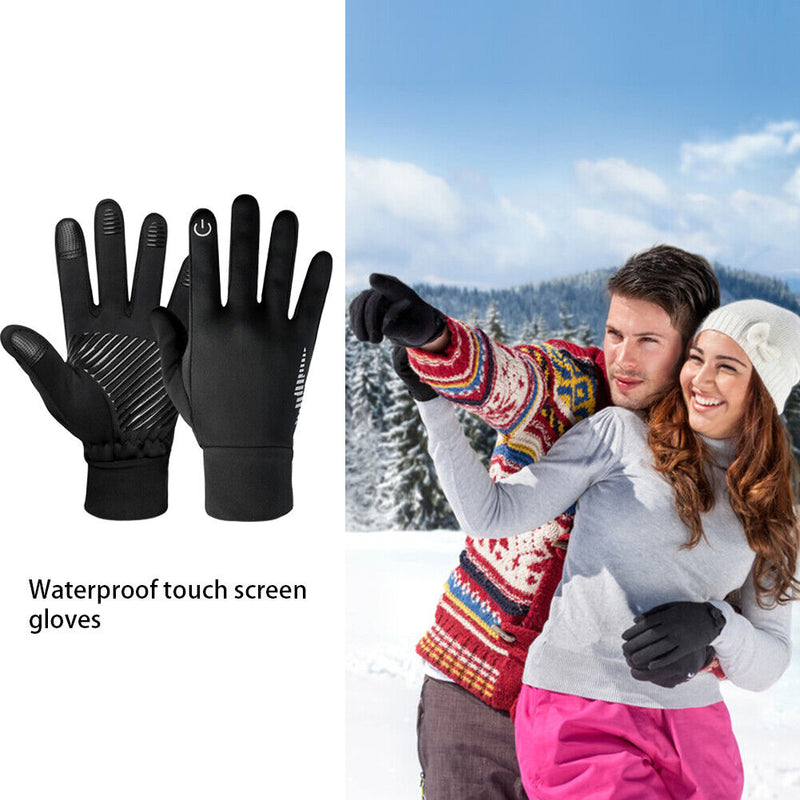 Unisex Winter Gloves Touchscreen Warm Outdoor Cycling Running Mittens (M) Newly