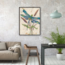 Dragonfly on Plant Diamond Painting Kit 5D DIY Full Round Drill Picture Drawing