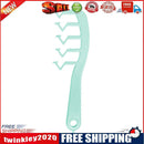 Z Shape Hair Slit Comb Curly Bangs Styling Puff Hair Brush Beauty (Green)