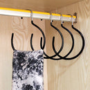 Holders for Ties Non-Snag Belt Rack Belt Hanger Scarf Ring Hangers Metal