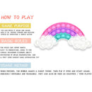 Rainbow Cloud Push Bubble Sensory Toys Portable Anti-stress Squeeze Toys Newly