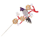 Vanpower Rhinestone Brooches Cute Birds and Flowers with Buckle, Lady's Scarf