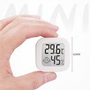Mini Thermometer Digital LCD Temperature Humidity Meter Hygrometer (White)