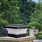 6LED Solar Garden Post Lamp Square Outdoor Waterproof Stigma Lamp Fence Decor