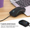 HXSJ A869 USB Wired Colorful Gaming Mouse 3200DPI 7Keys Optical Mice (Black