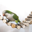 Parrot Bridge Step Ladder, Wood Bird Cage Hammock Swing Toys for Parakeet Budgie