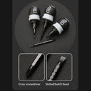 Dual Purpose Slotted Phillips 2 in 1 Mini Ratchet Screwdriver Tool (Grey) Newly