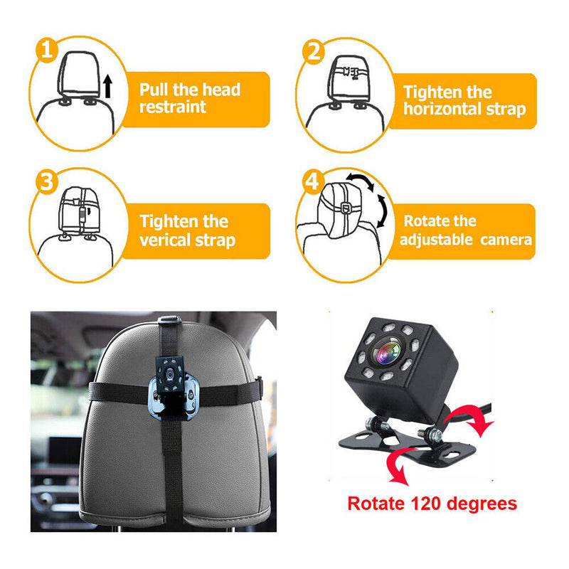 Baby Car Mirror Infant Rear Display View Camera 4.3 Inch Folding Display Screen