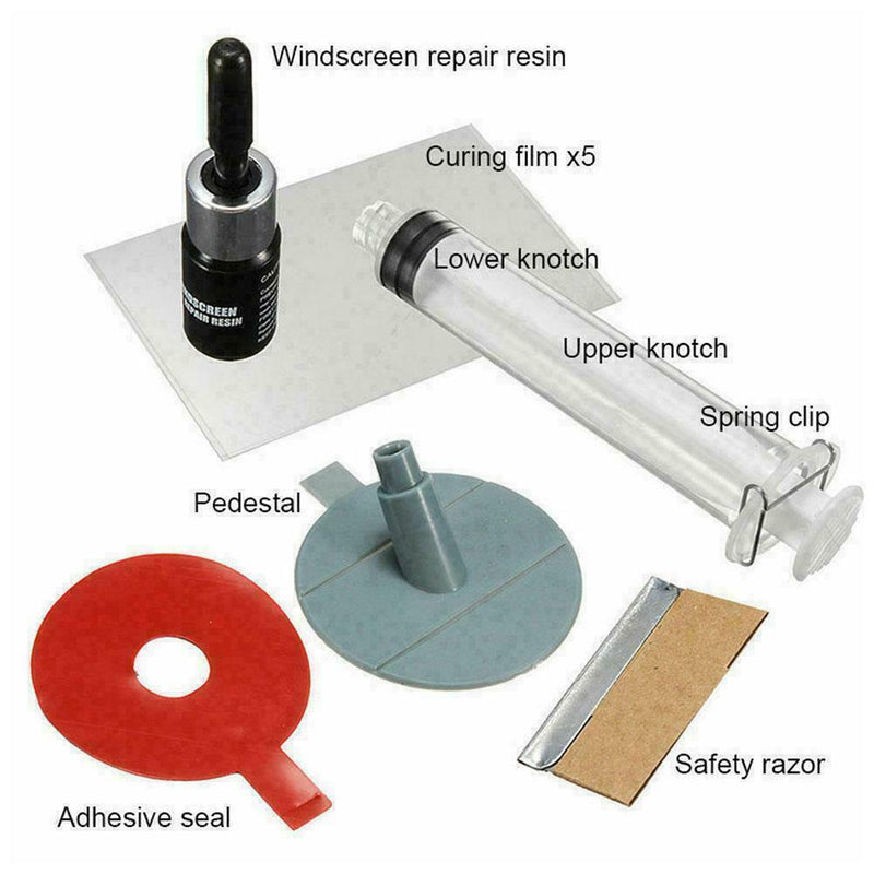 Car Windshield Windscreen Glass Chip Crack Repair Tool DIY to Set Kit use Z Q5R5