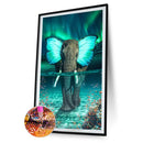Handmade Butterfly Elephant 5D DIY Full Round Drill Drawing Kit Diamond Pai