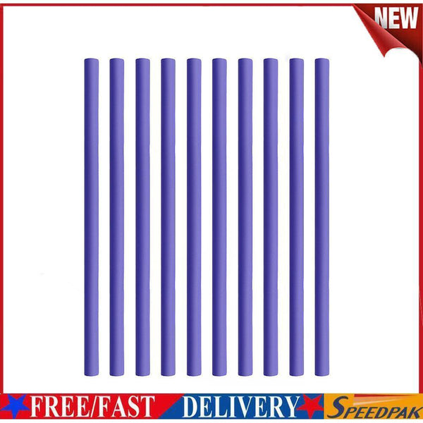 10pcs DIY Simple Flexible Hair Curling Stick Fashion Hair Curler Tool (5) #F