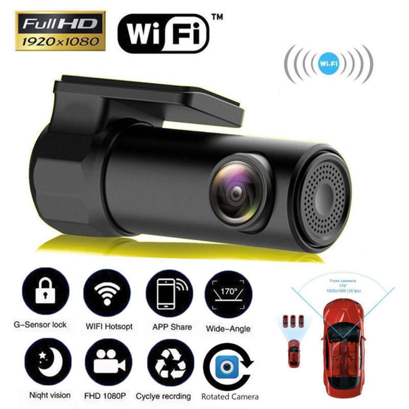 Starnearby FC106 Smart WiFi DVR 5MP Camera 170 Degree Wireless Car Dash 1080P Full
