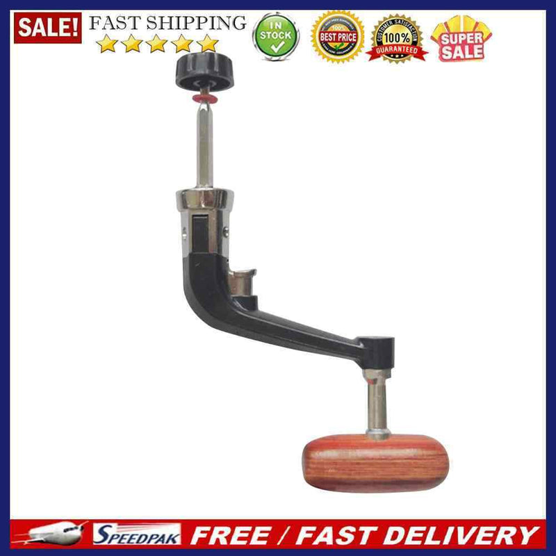 Foldable Spinning Reel Handle Metal Fishing Wheel Rocking Arms Wooden Grip Kn