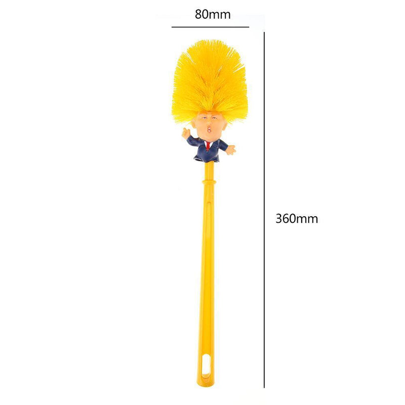 3pcs Creative Plastic Trump Toilet Brushes Bathtub Nightstool Cleaner