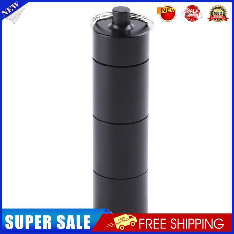 Portable Waterproof Outdoor Medicine Pill Container Aluminum Case Keychain